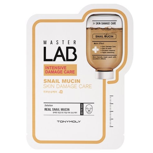 Master Lab Snail Mucin Sheet Mask, 10ea