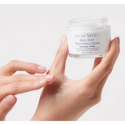 Snow White Mela Stop Whitening Cream, 80ml - Image 3