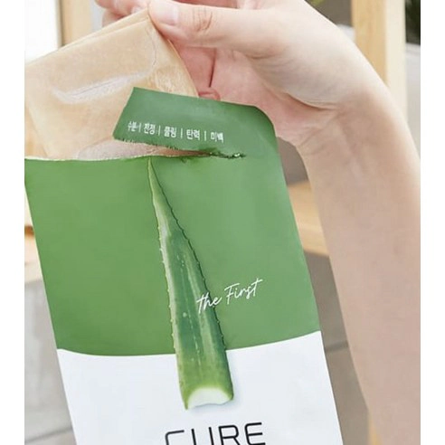 Cure The First Solution Aloe Mask, 1ea - Image 2