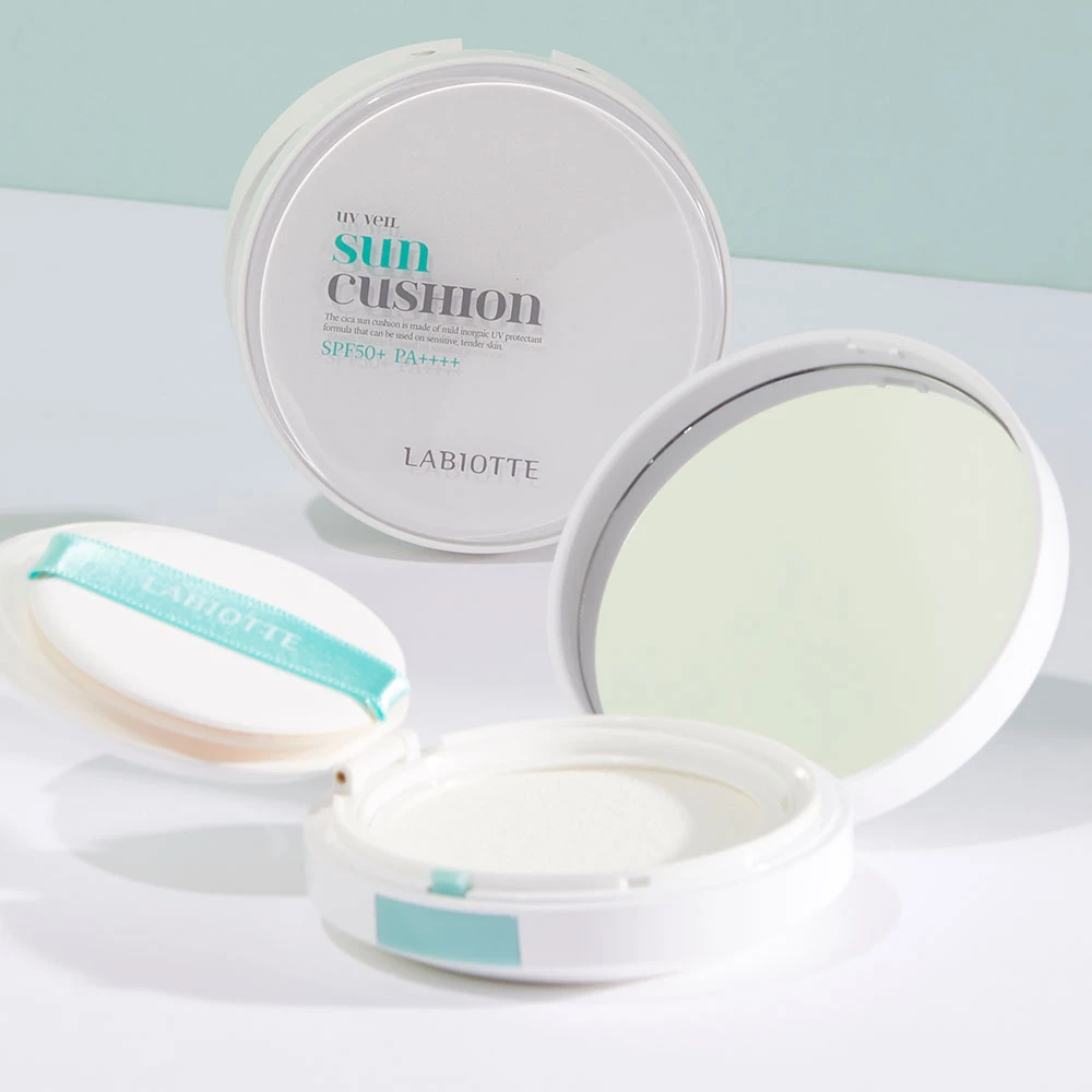 UV Veil Sun Cushion [SPF50+/PA++++], 15g+15g(Refill) - Image 2