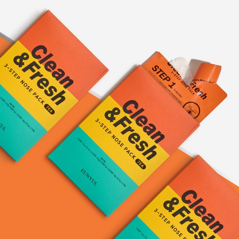 Clean & Fresh 3-Step Nose Patch, 7ea - Image 2