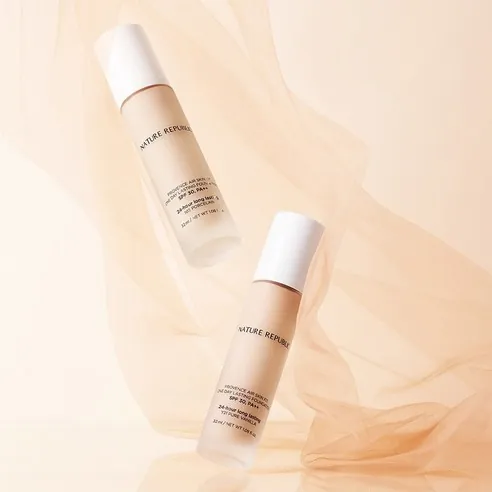 Provence Air Skin Fit One-Day Lasting Foundation [SPF30/PA++], Y23 Warm Beige, 1pack - Image 2