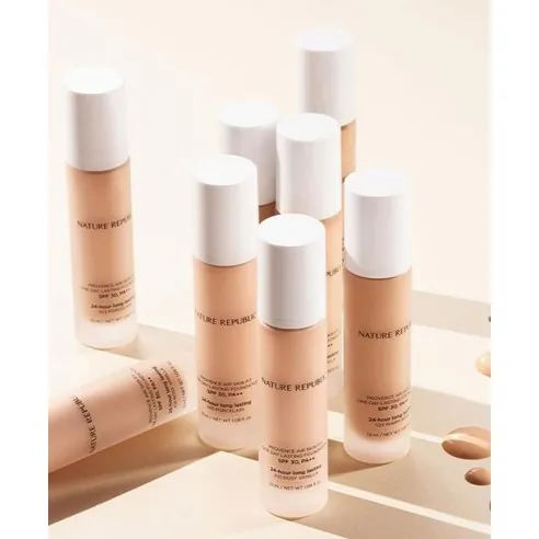 Provence Air Skin Fit One-Day Lasting Foundation [SPF30/PA++], Y23 Warm Beige, 1pack - Image 4