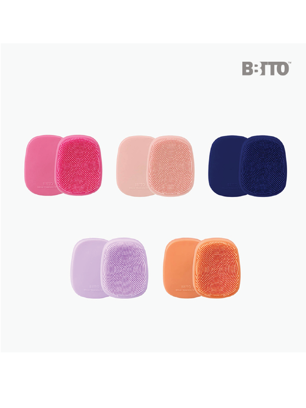 Silicone Facial Cleansing Brush, 1ea, Peach, 1pack - Image 3