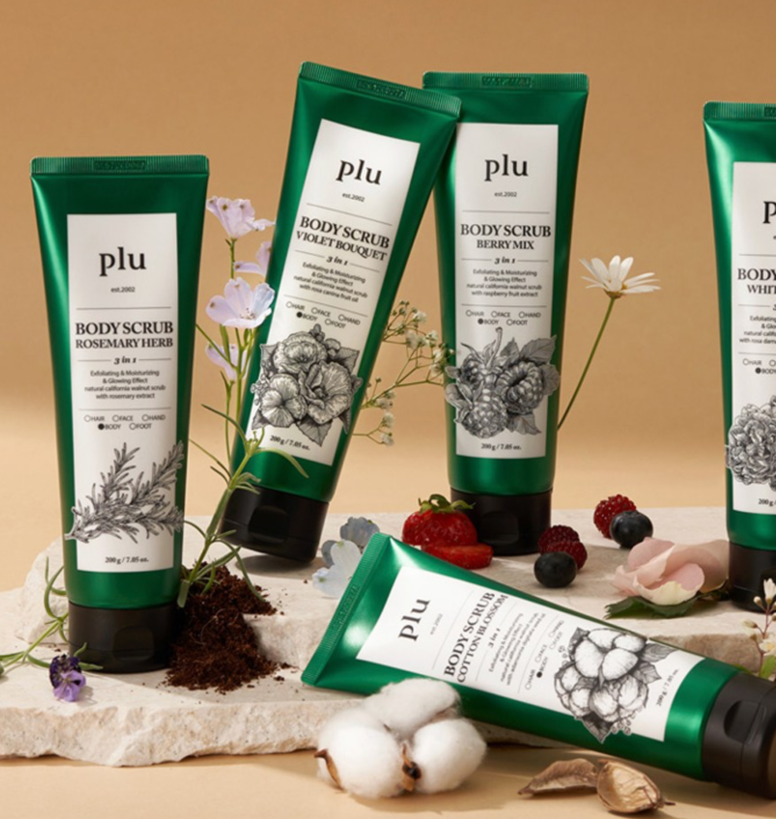 Body Scrub [Rosemary Herb], 200g, 1pack - Image 4