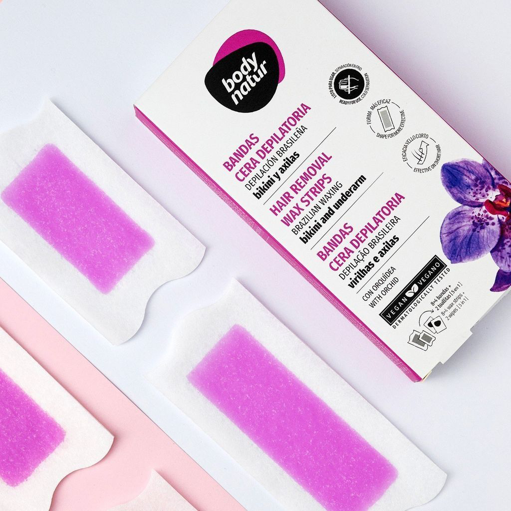 Hair Removal Brazilian Wax Strips Bikini Line and Underarm with Orchid, 12ea, 1pack - Image 3