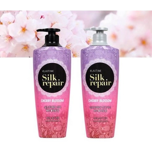Silk Repair Shampoo [Cherry Blossom Scent], 550ml, 1pack - Image 2