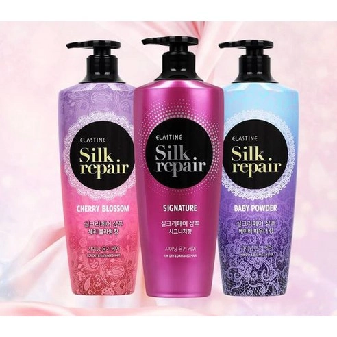 Silk Repair Shampoo [Cherry Blossom Scent], 550ml, 1pack - Image 3
