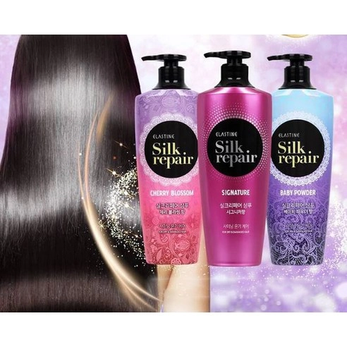 Silk Repair Shampoo [Cherry Blossom Scent], 550ml, 1pack - Image 4