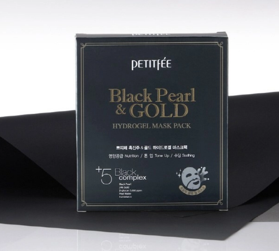 Black Pearl Gold Hydrogel Sheet Mask, 5ea+5ea - Image 2