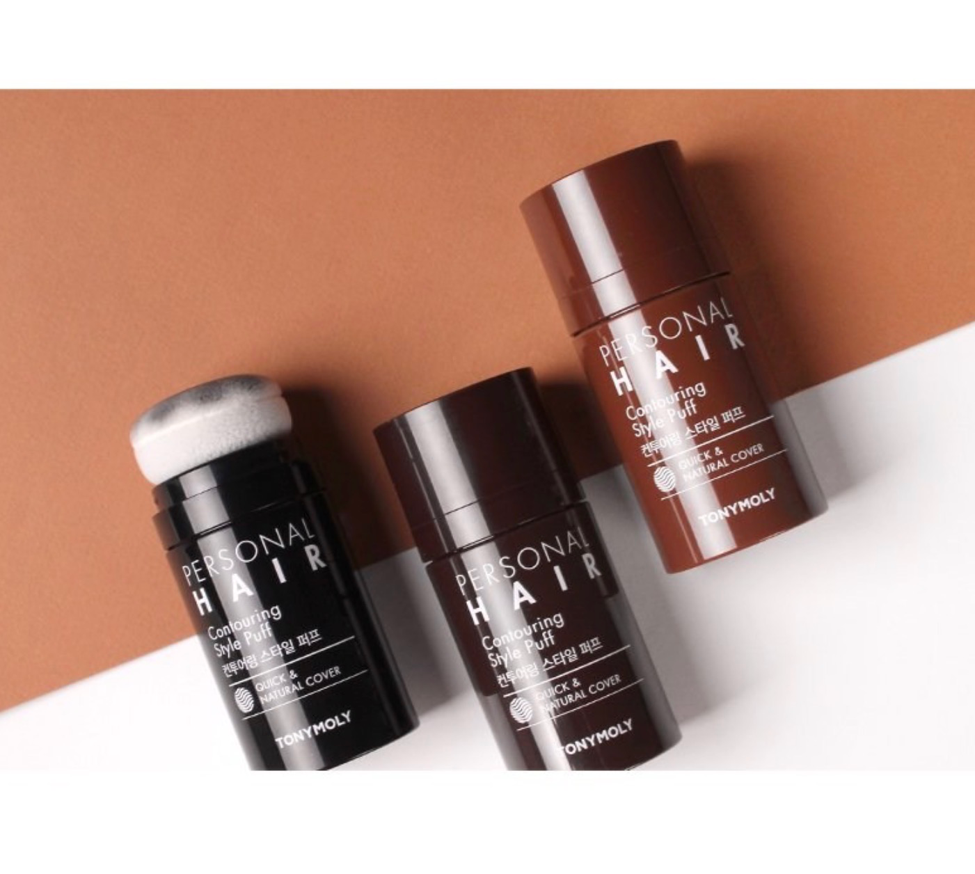 Personal hair Contouring Style Puff, 13g, 03 Natural Black, 1pack - Image 3