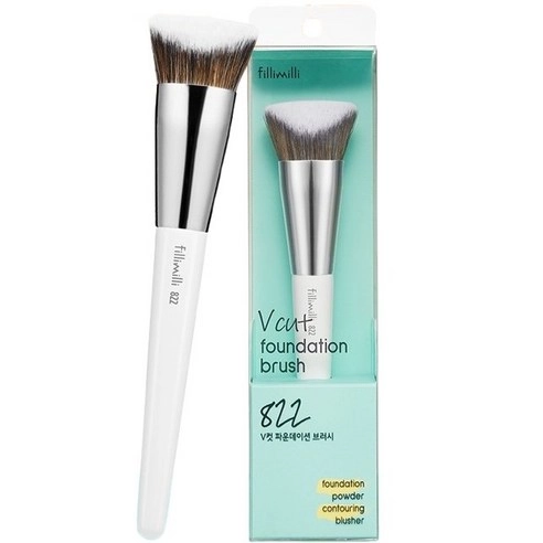 V-Cut Foundation Brush 822, 1ea, 1pack - Image 3