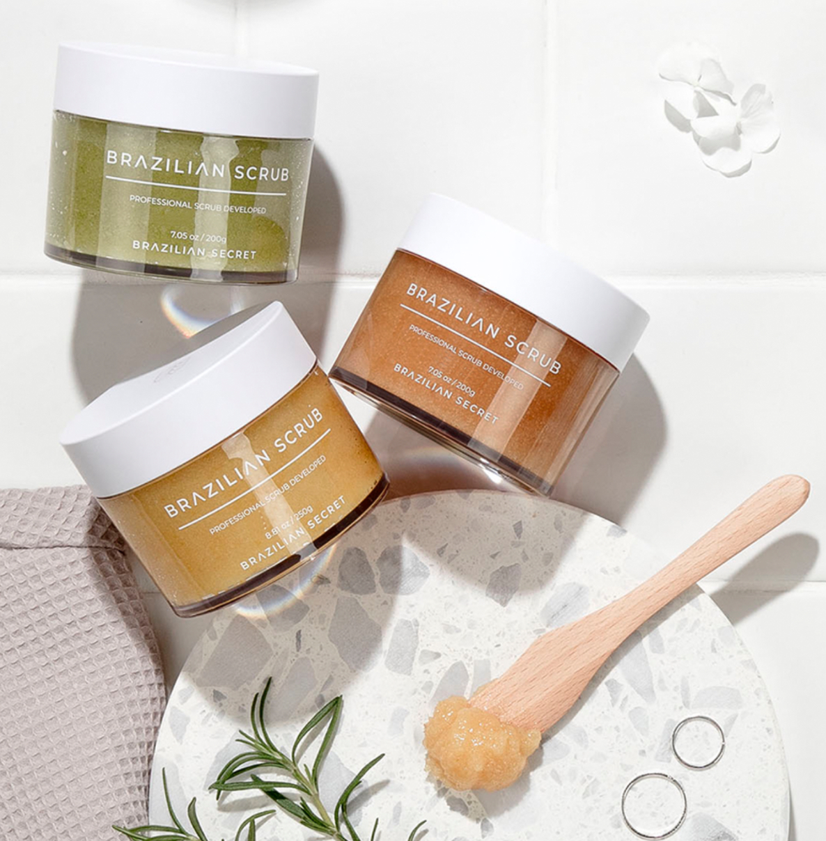 Brazilian Scrub (Tea Tree & Green Tea), 250g, 1pack - Image 2