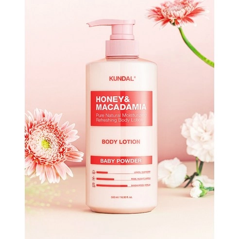 Honey & Macadamia Pure Body Lotion [White Musk], 500ml, 1pack - Image 2