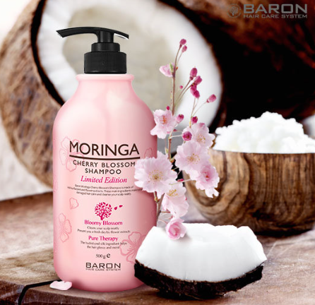 Moringa Cherry Blossom Shampoo, 500g, 1pack - Image 3