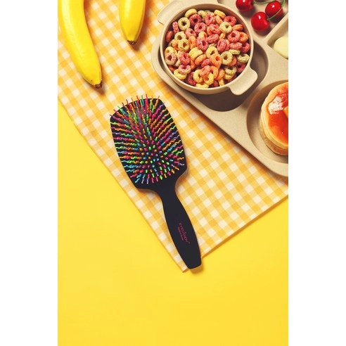 Rainbow Volume S Paddle Brush, Black - Image 5