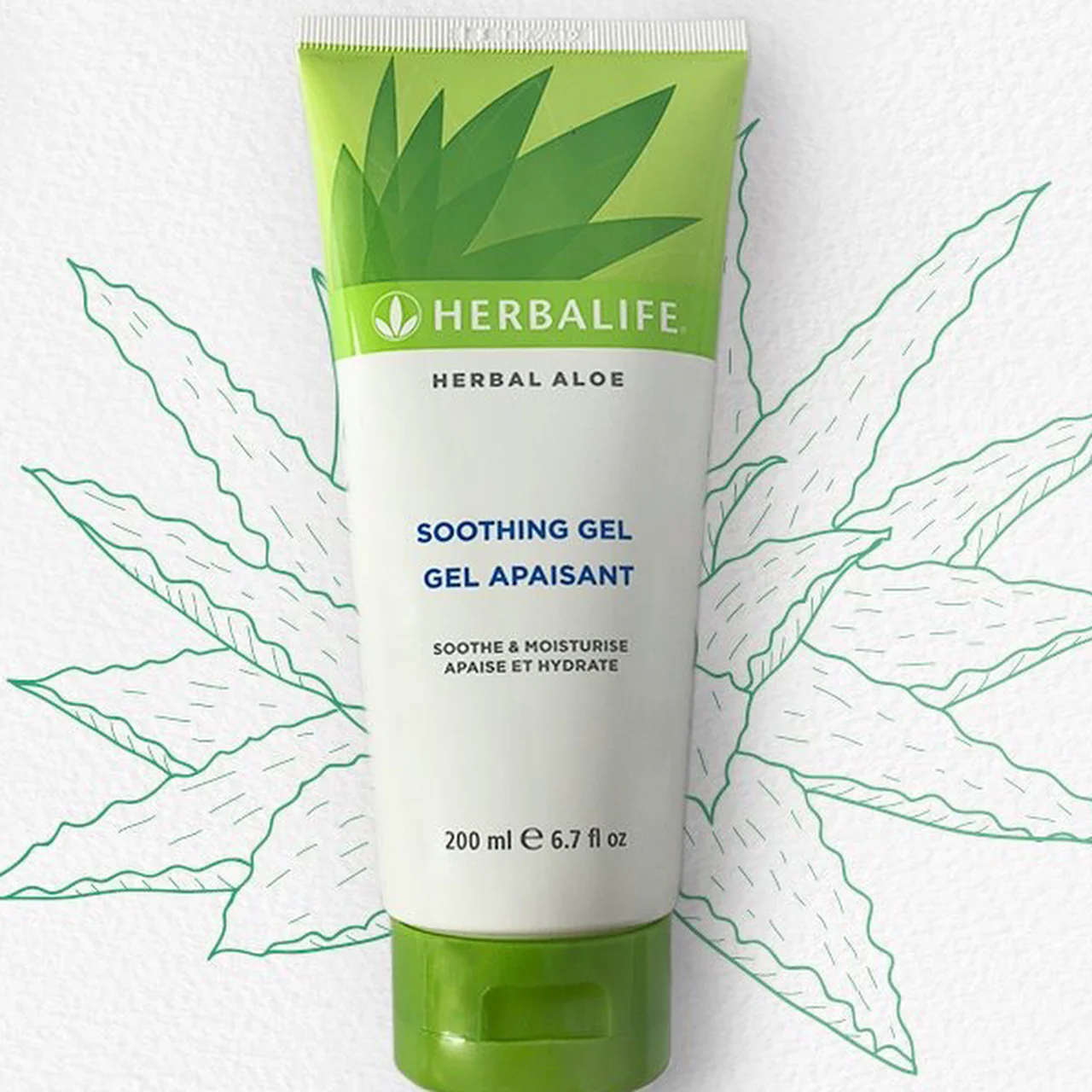 Herbal Aloe Soothing Gel, 200ml, 1pack - Image 2
