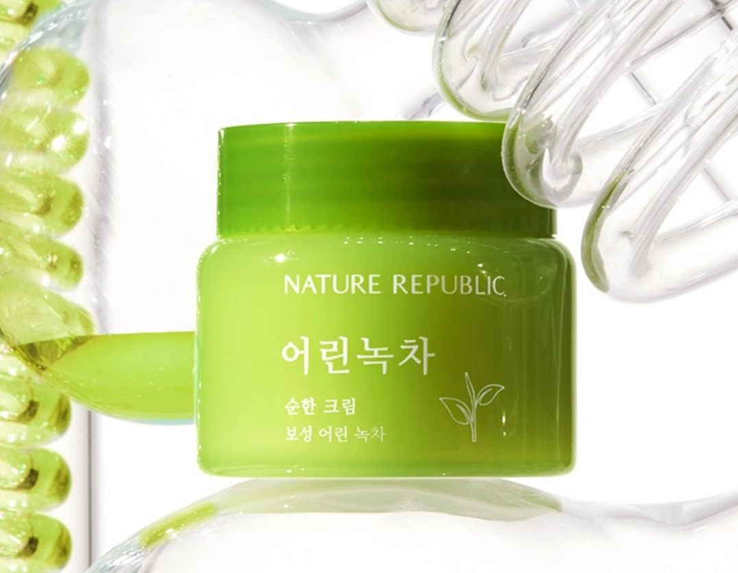 Young Green Tea Mild Cream, 55ml+55ml - Image 3