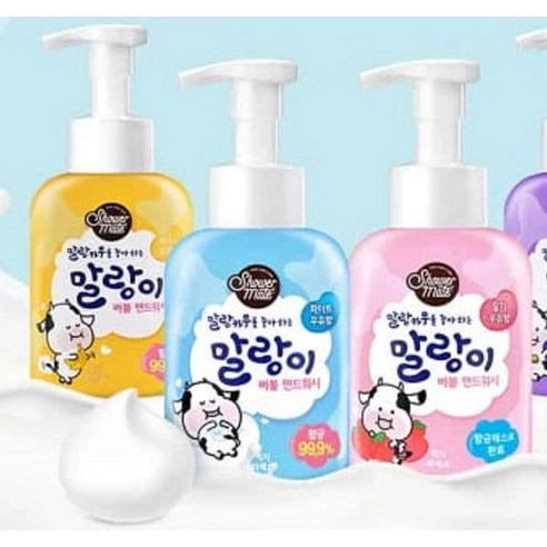 Mate Malan Cow Bubble Hand Wash [Strawberry Milk Scent] - Image 3