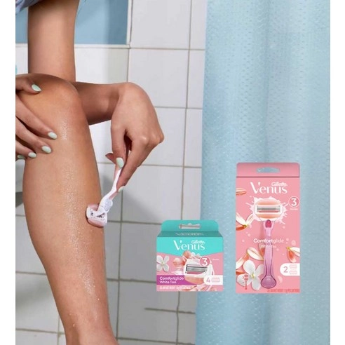 Venus ComfortGlide White Tea Women's Razor, 1ea, 1pack - Image 5