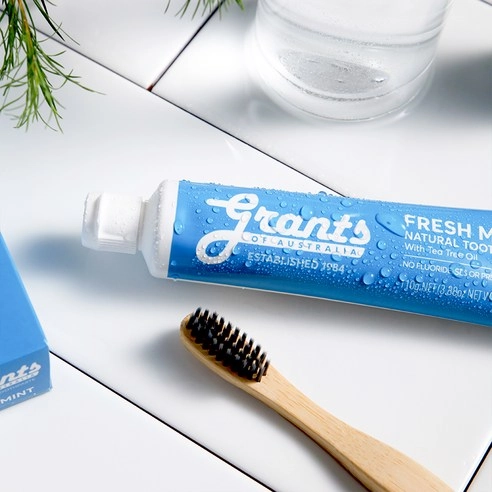 Fresh Mint Natural Toothpaste (with Tea Tree Oil) - Image 2