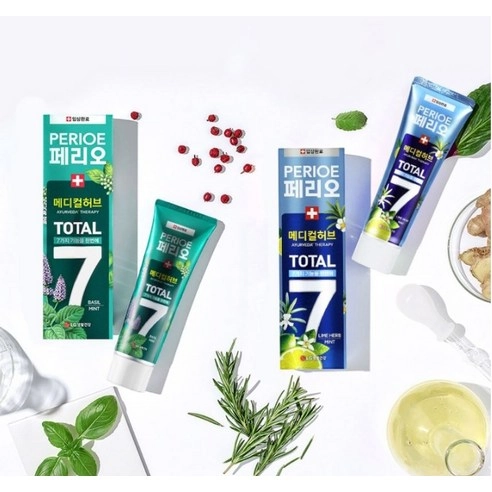 Total 7 Medical Herb Basil Mint Toothpaste - Image 9