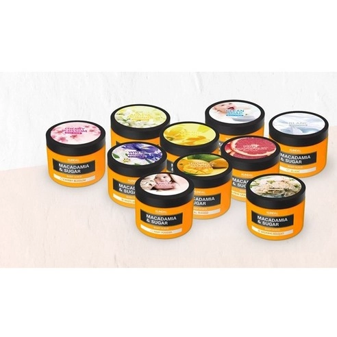 Macadamia & Sugar Body Scrub [Baby Powder], 550g, 1pack - Image 2