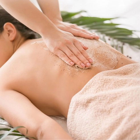 Macadamia & Sugar Body Scrub [Baby Powder], 550g, 1pack - Image 3