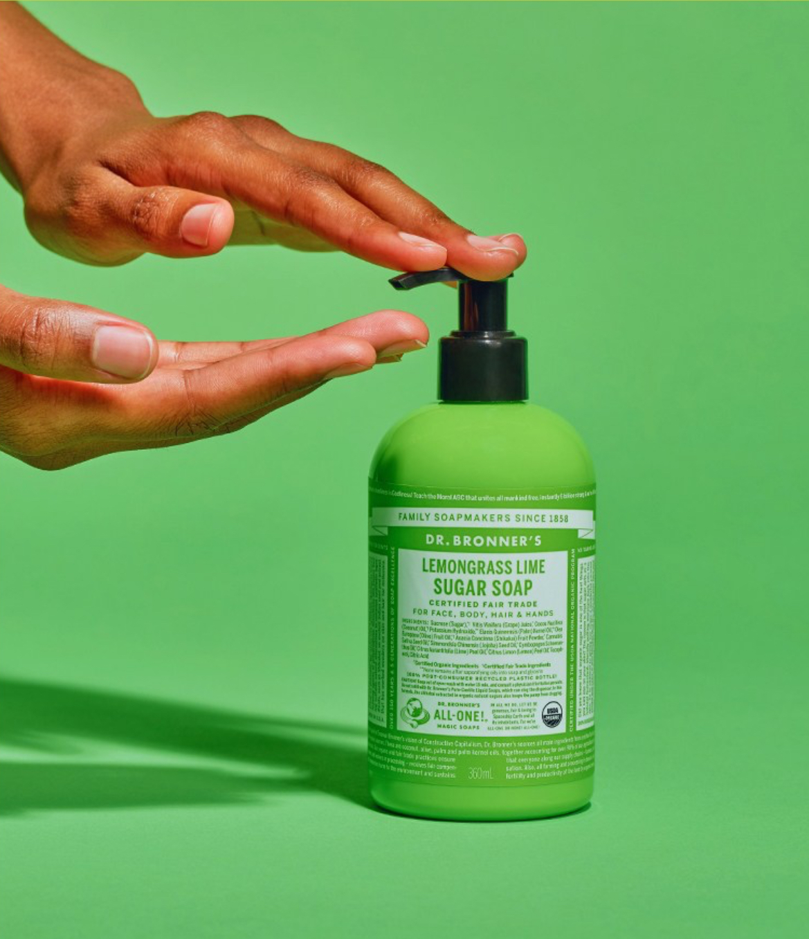 Sugar Soap [Lemongrass Lime], 360ml, 1pack - Image 2