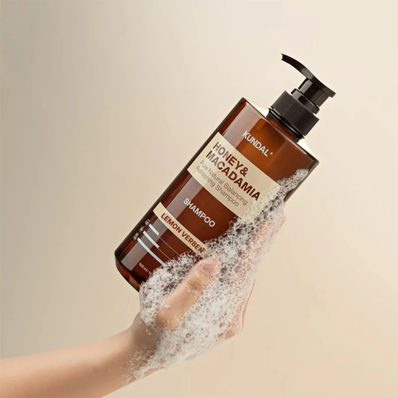 Honey & Macadamia Nature Shampoo [Lemon Verbena], 500ml, 1pack - Image 3