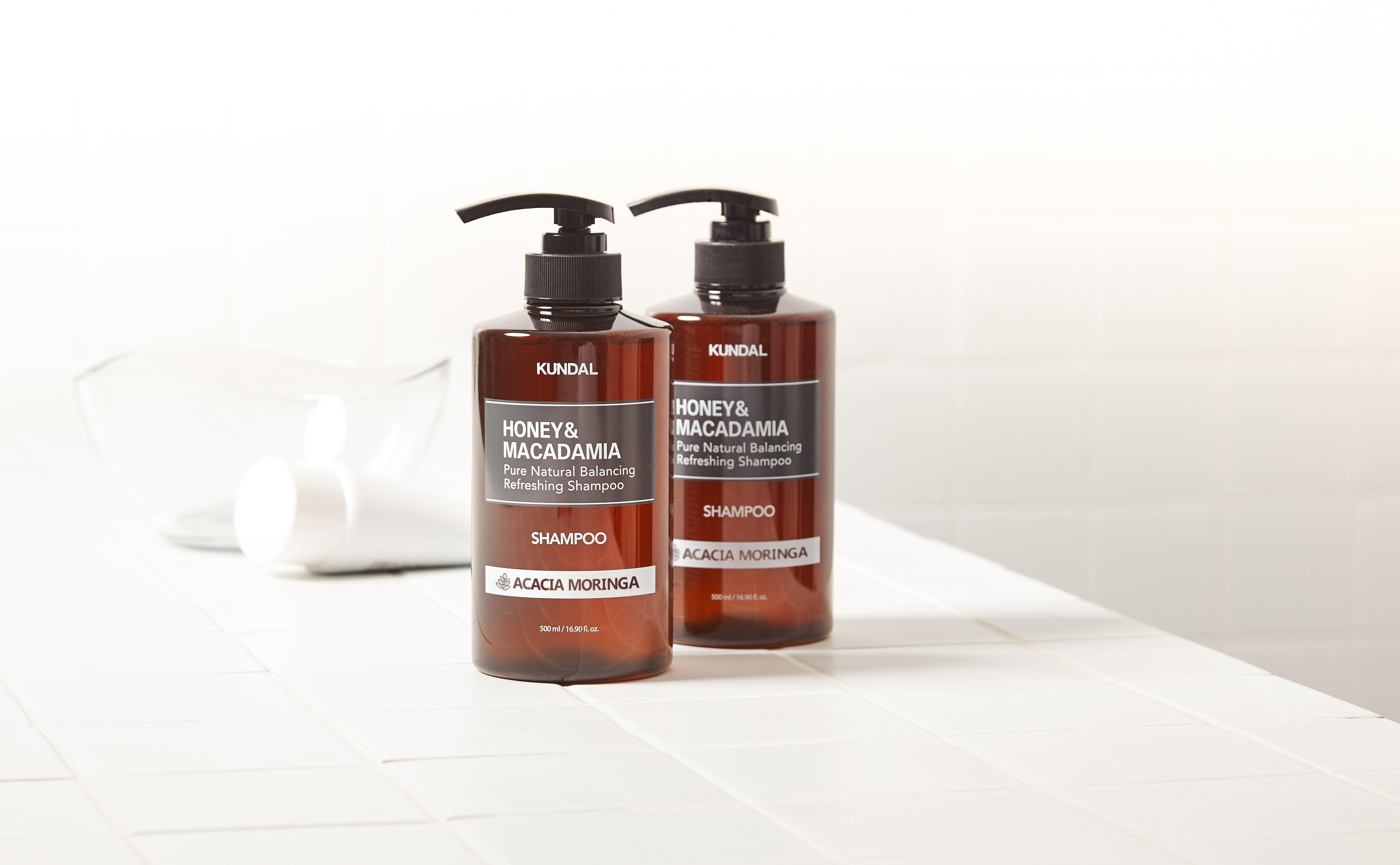 Honey & Macadamia Nature Shampoo [Acacia Moringa], 500ml, 1pack - Image 2