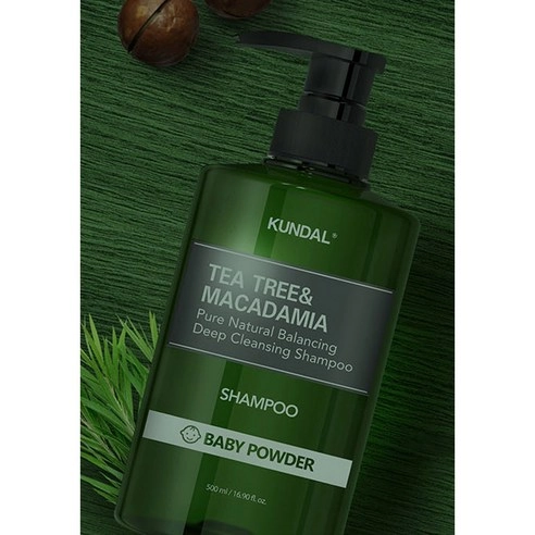 Tea Tree & Macadamia Deep Cleansing Shampoo for Oily Hair [Baby Powder], 500ml, 1pack - Image 4