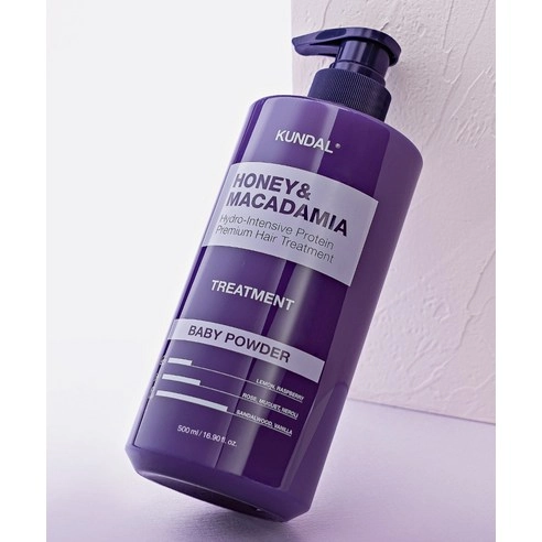 Honey & Macadamia Hair Treatment [Baby Powder], 500ml+500ml - Image 3