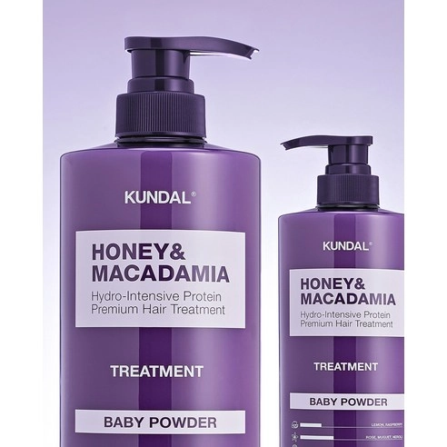 Honey & Macadamia Hair Treatment [Baby Powder], 500ml+500ml - Image 7