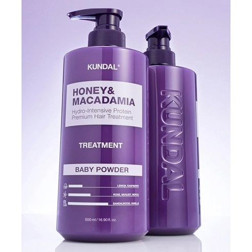 Honey & Macadamia Hair Treatment [Baby Powder], 500ml+500ml - Image 8