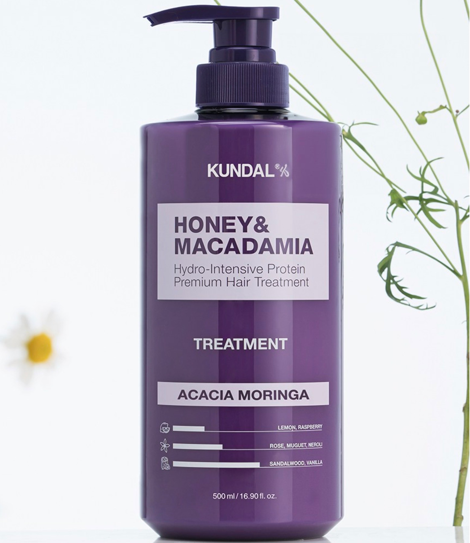 Honey & Macadamia Hair Treatment [Acacia Moringa], 500ml, 1pack - Image 2
