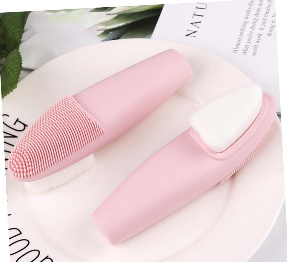 Dual Silicone Facial Cleanser Brush, 1ea, 1pack - Image 3