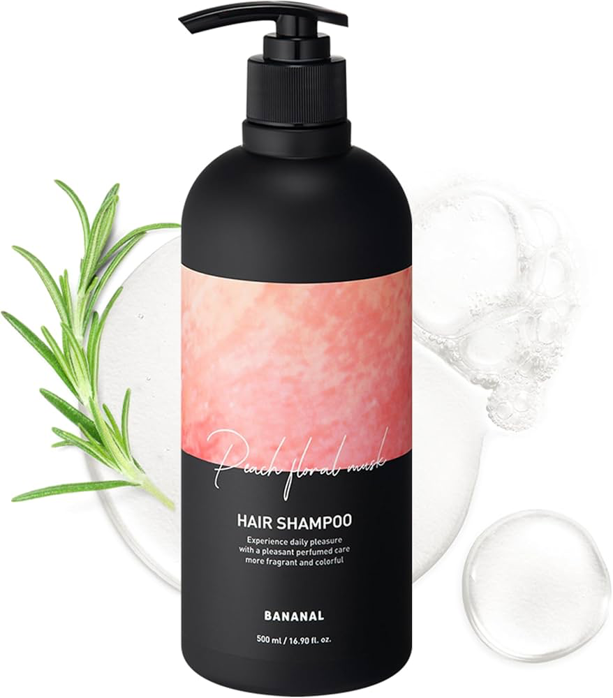 Perfumed Hair Shampoo [Peach Floral Musk], 500ml, 1pack - Image 2