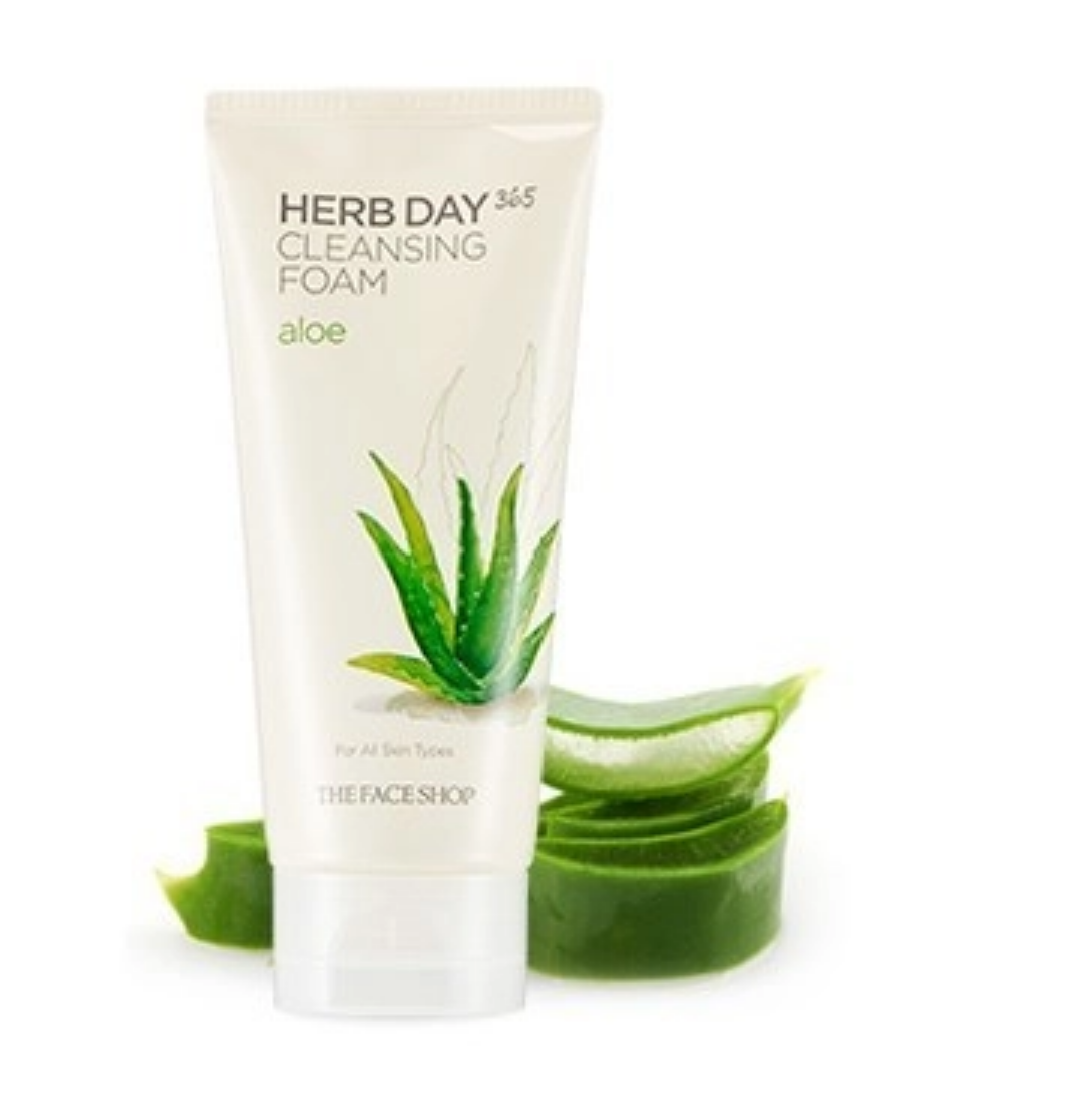 Herb Day 365 Master Blending Cleansing Foam [Aloe & Green Tea], 170ml, 1pack - Image 2