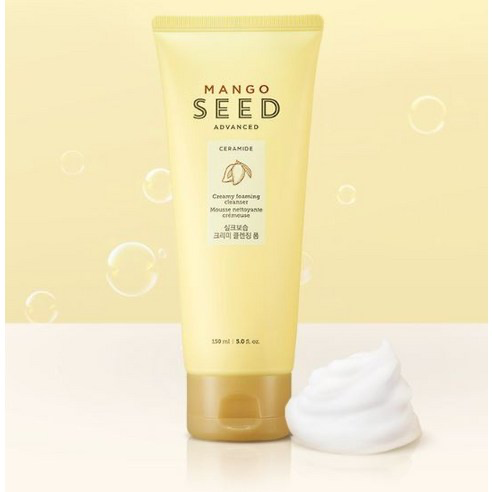 MANGO SEED ADVANCED CERAMIDE Creamy foaming cleanser, 150ml, 1pack - Image 2