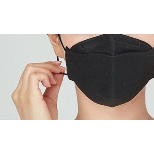 Real Black Yellow Dust Mask KF94 Large, 25ea - Image 6