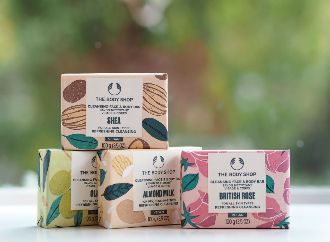 British Rose Exfoliating Soap, 100g, 1pack - Image 2