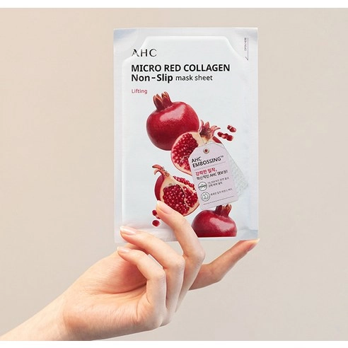 Micro Red Collagen Non-Slip Sheet Mask, 10ea, 1pack - Image 2