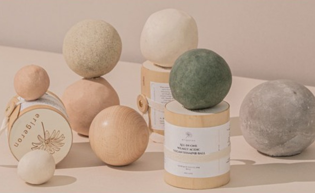 All-in-One Low pH Vegan Shampoo Ball [Bamboo Charcoal], 120g, 1pack - Image 2