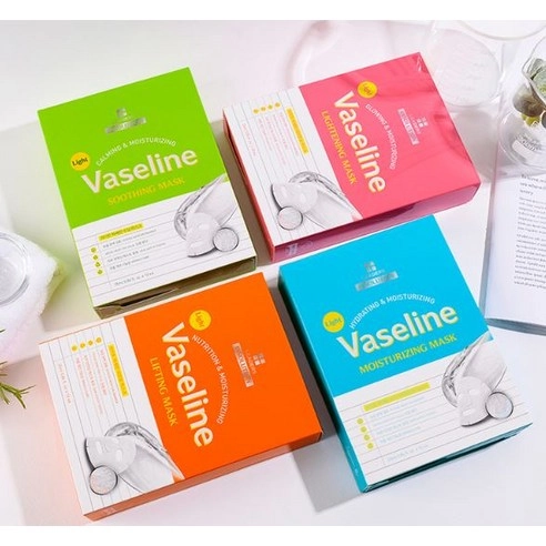 Leaders Insolution Light Vaseline Moisturizing Mask, 10ea, 1pack - Image 3