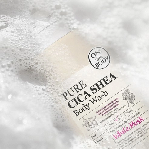 Pure Cica Shea Body Wash [White Musk Scent], 1,000ml, 1pack - Image 3