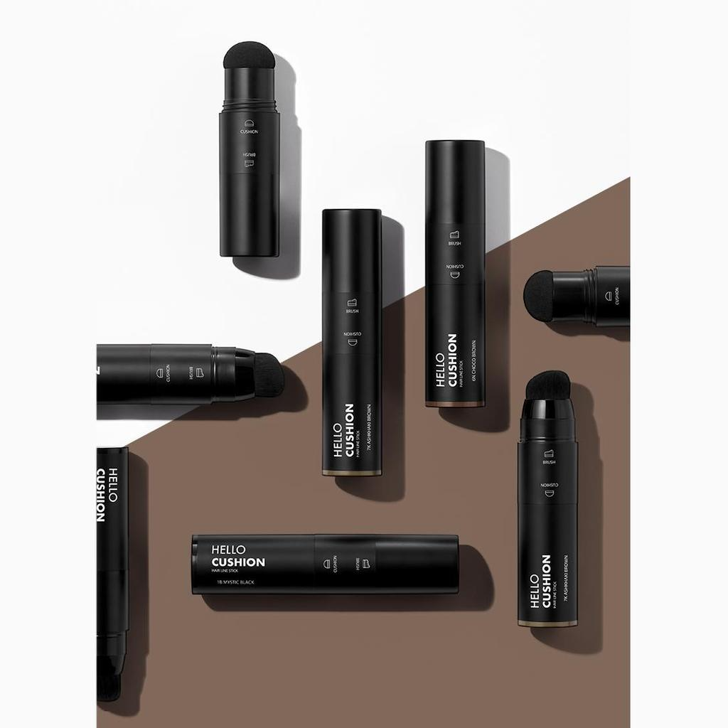 Hello Cushion Hair Line Stick, 2.5g, 6N Choco Brown, 1pack - Image 2