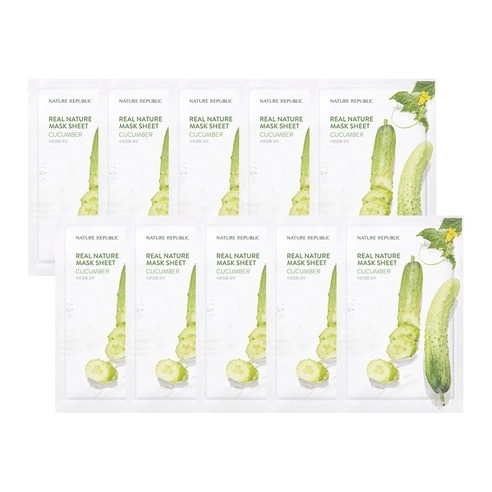 Real Nature Mask Sheet [Cucumber] - Image 2