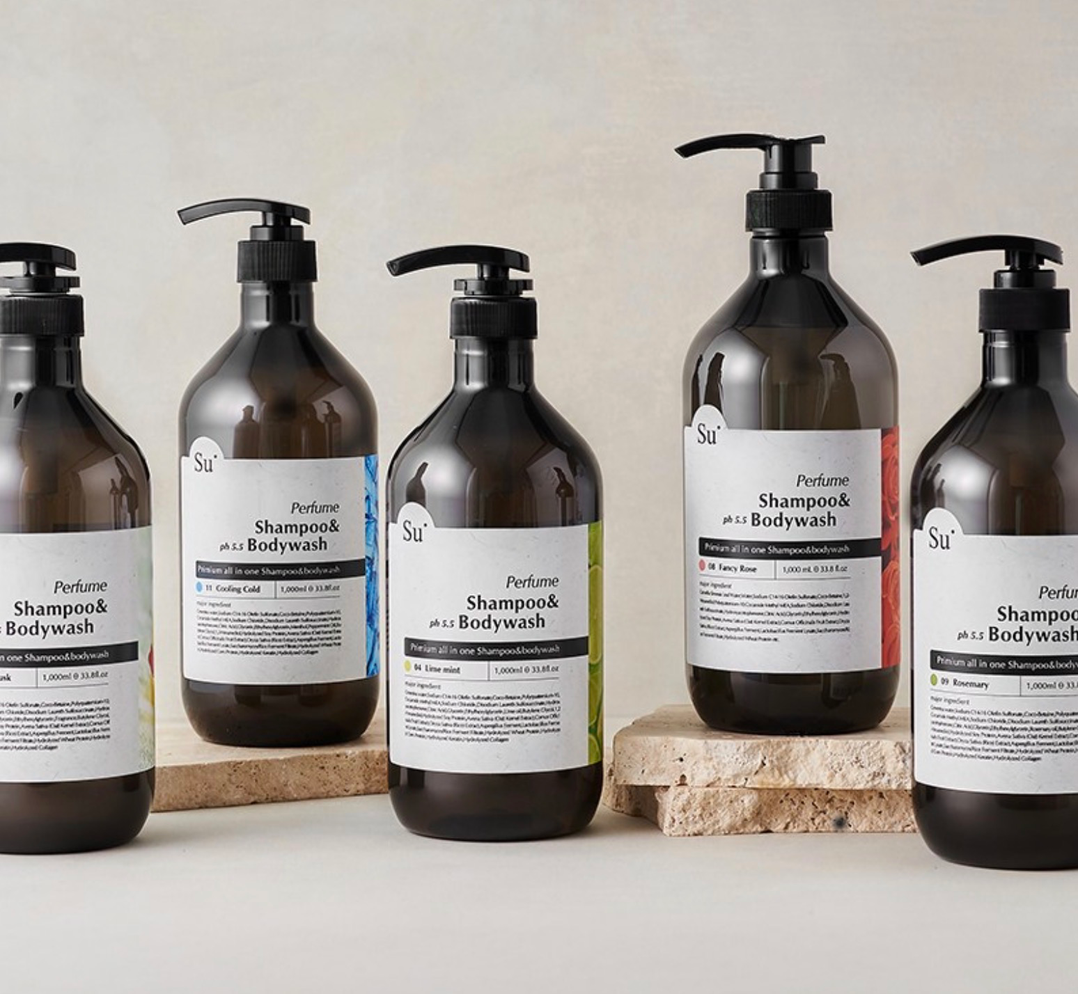 Aroma Perfume Shampoo Wash [Lime Mint], 1,000ml, 1pack - Image 4