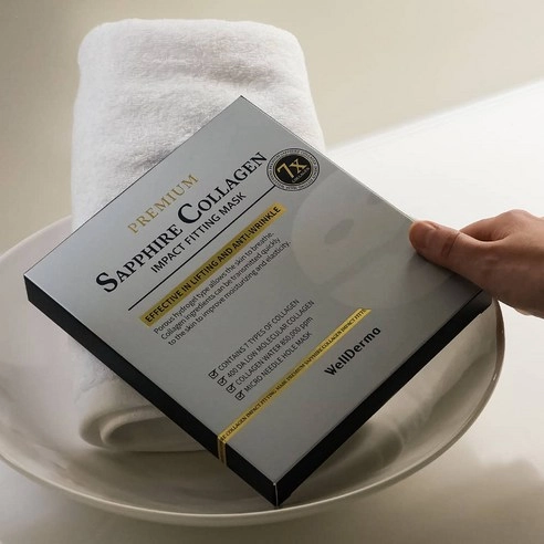 Premium Sapphire Collagen Impact Fitting Sheet Mask, 7ea, 1pack - Image 5